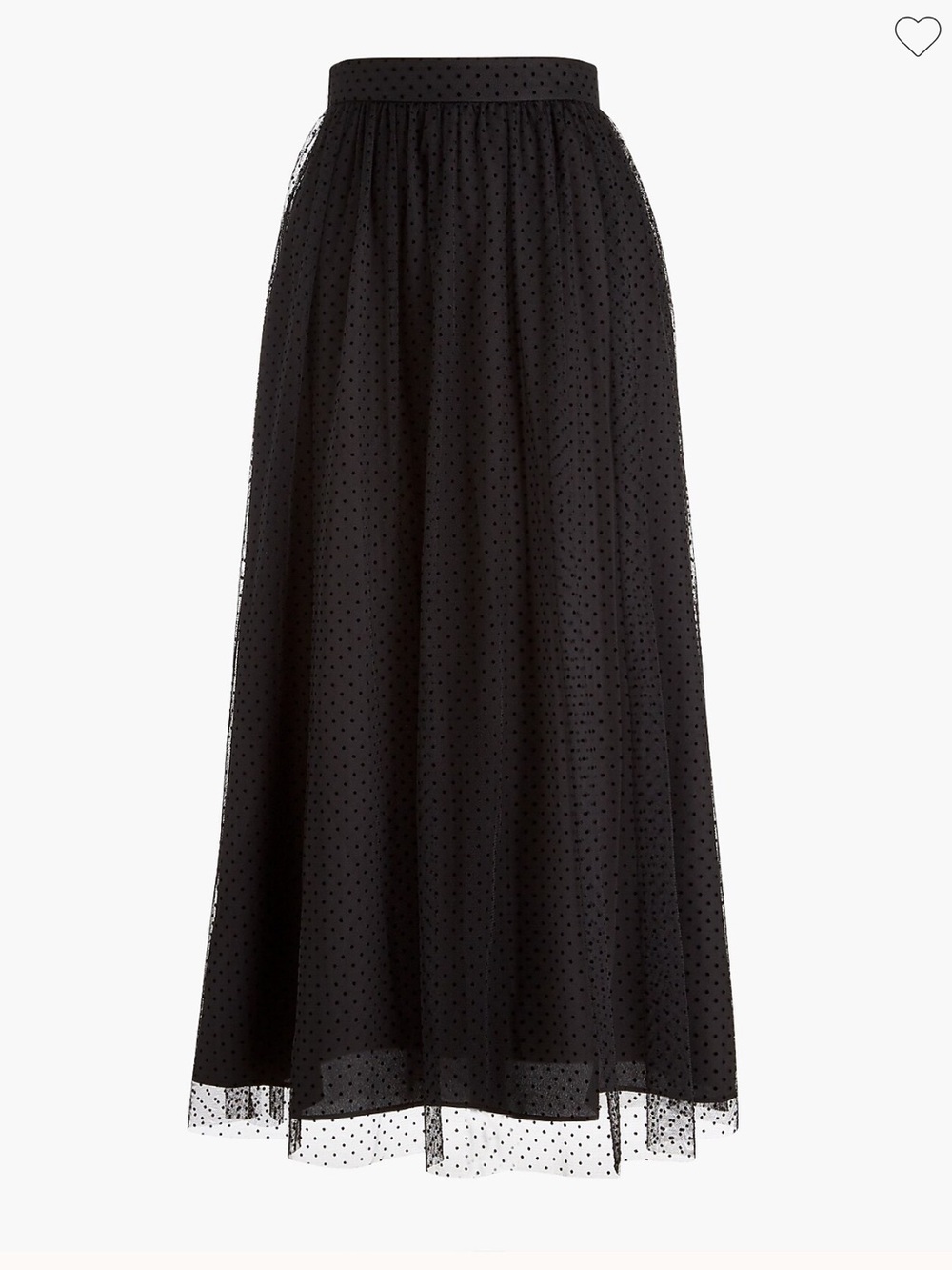 J. Crew Dark Green Tulle Polka Dot Midi Skirt - Picture 5 of 5